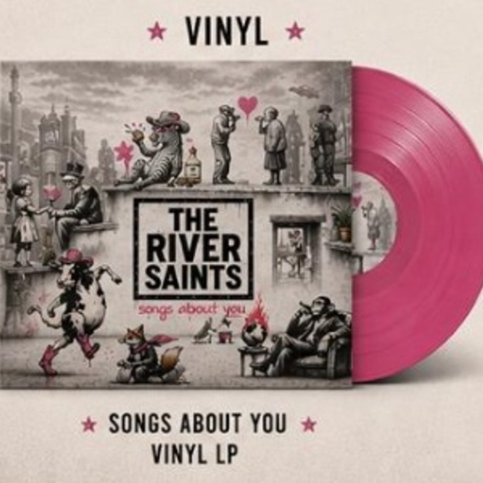 Songs About You pink vinyl LP, sleeve and record
